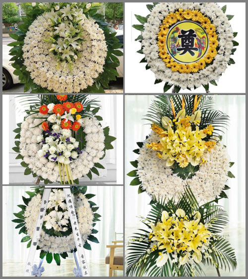 山东青岛即墨市蓝村镇鲁家埠村花圈速递